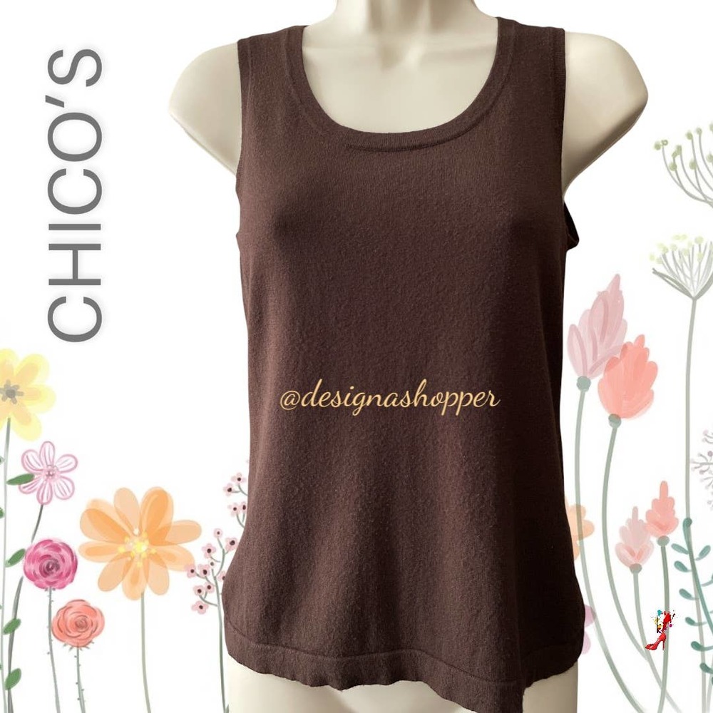 Chico's Versatile Brown Tank Top Size Small
